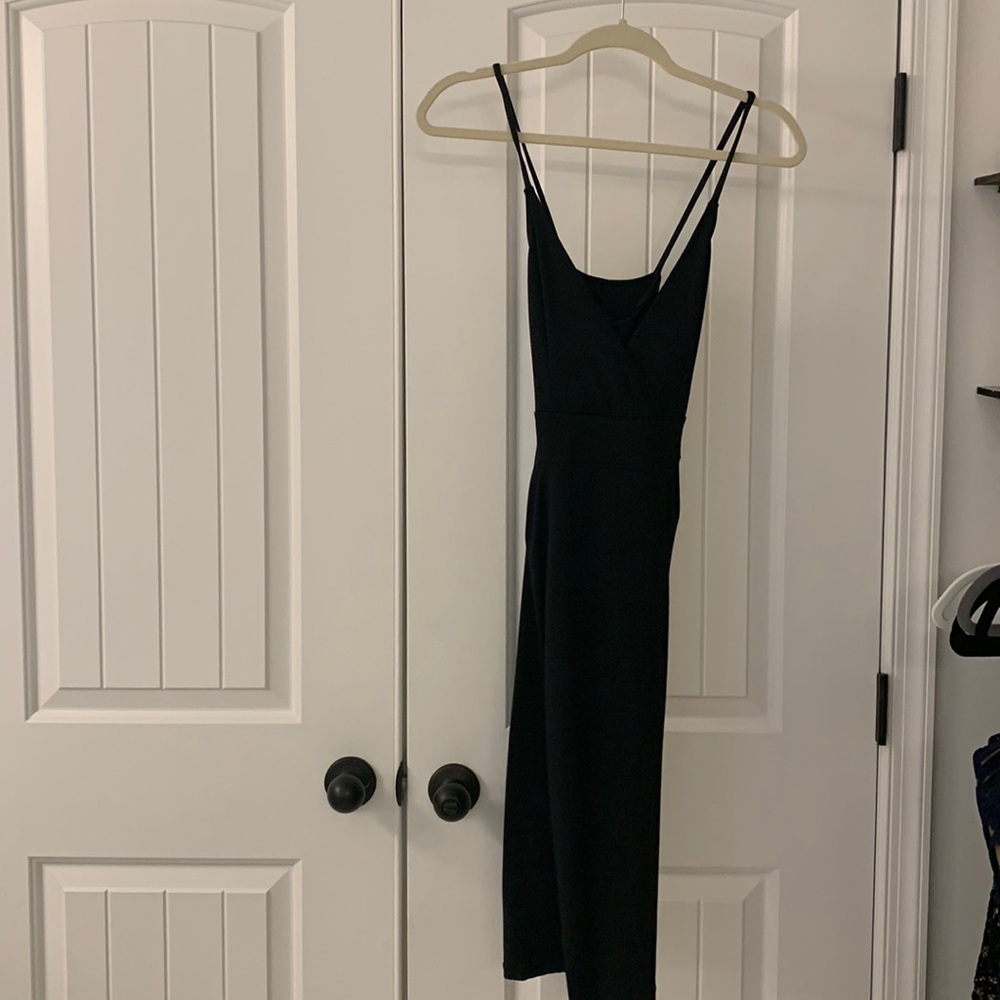 Black slimming dress